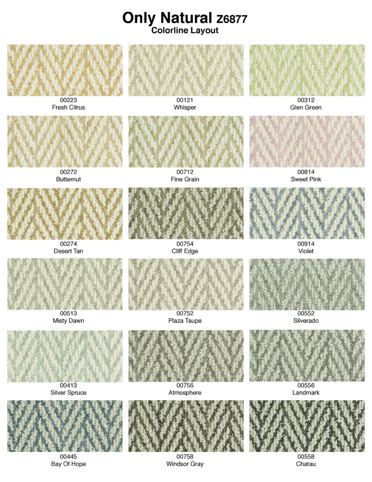 The color palette for Only Natural carpet style from Tuftex | Decore in ...