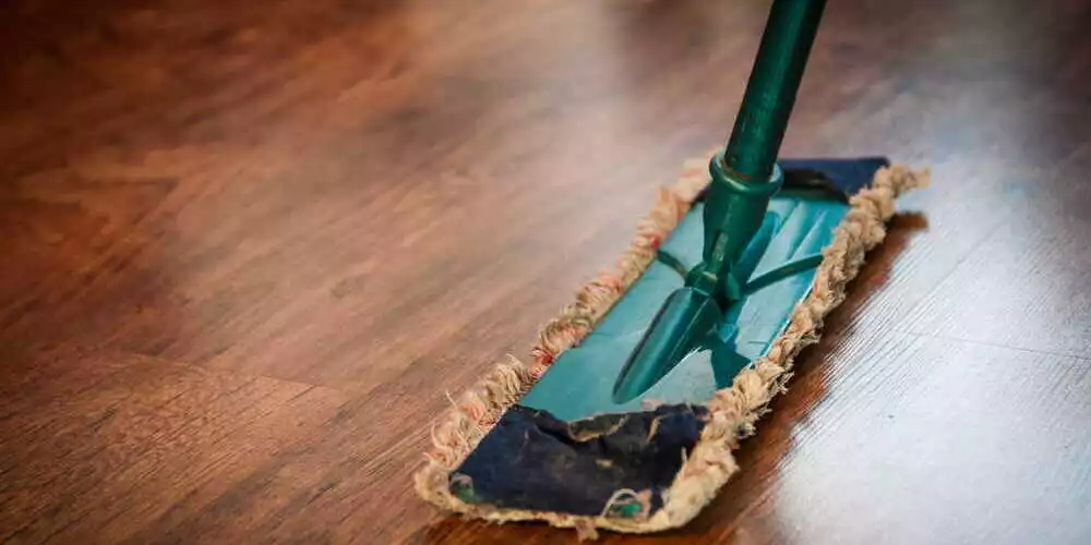 Mop Frequently to prevent tough stains from sticking